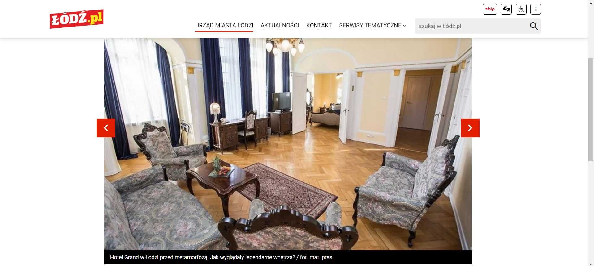 Zestaw 2 foteli i 2 sof z apartamentu Grand Hotel Łódź od 2200 zł/szt.