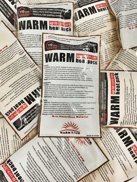 HEAT PACK 110H – 100 SZTUK ogrzewacz do transportu ROŚLIN I ZWIERZĄT