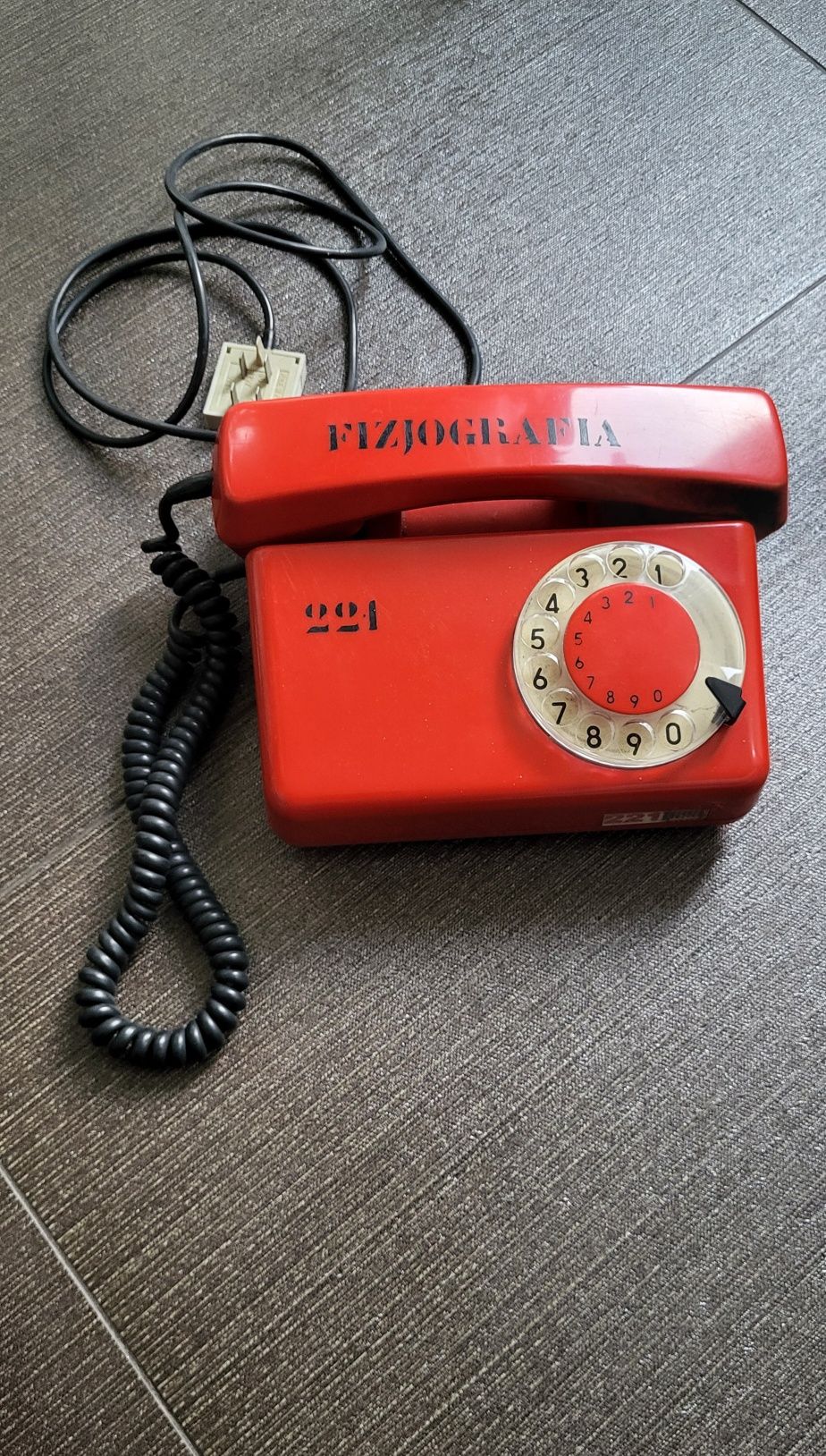 Telefon analogowy PRL vintage
