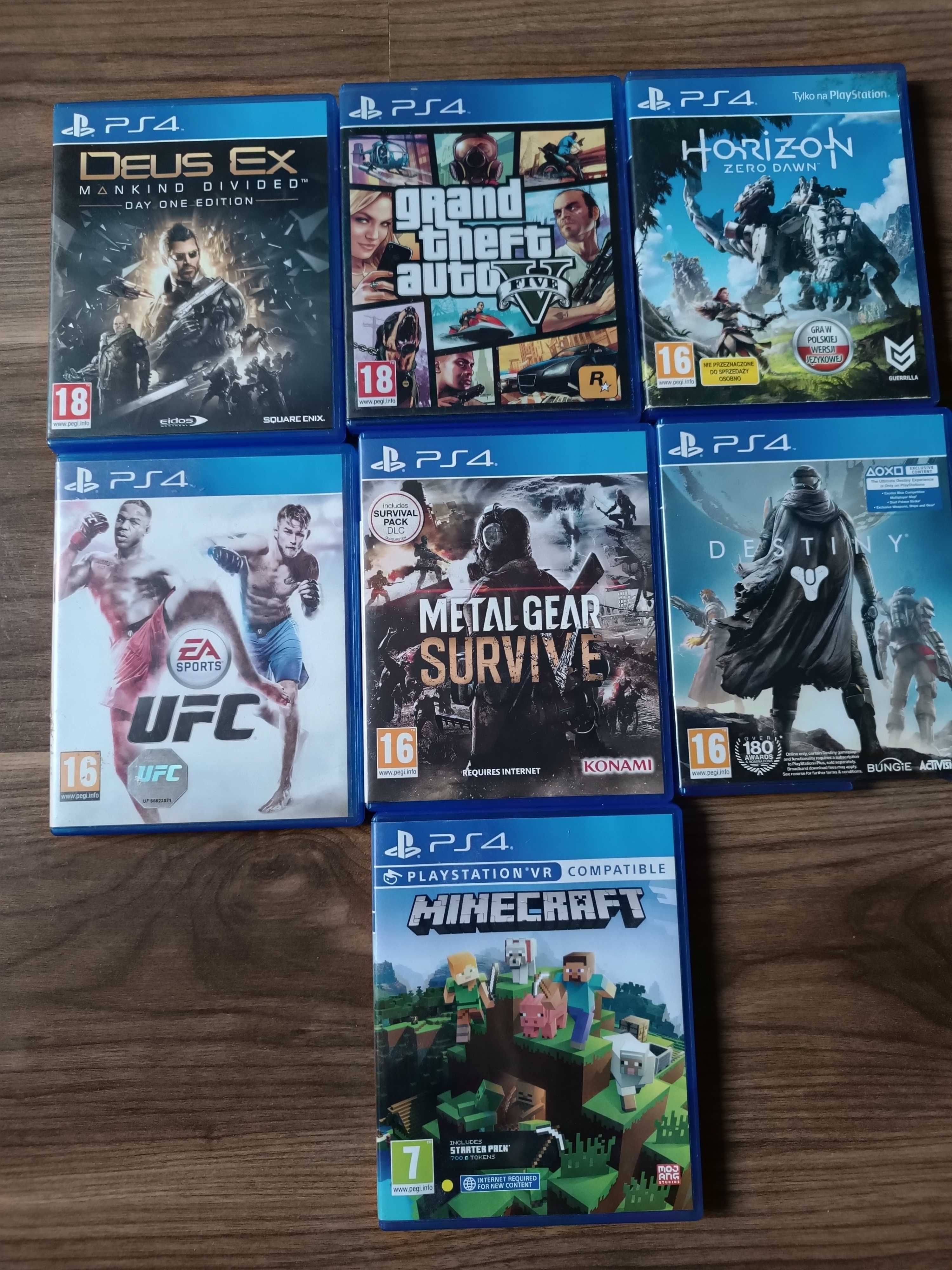 Minecraft, Destiny, UFC na PS4