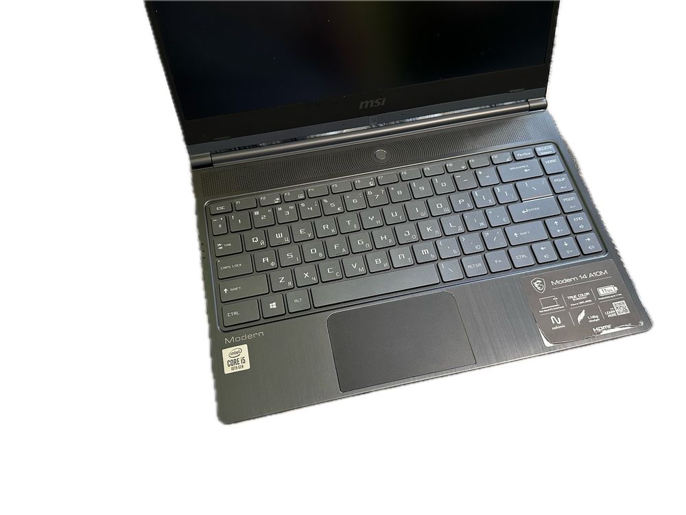 Ноутбук Msi modern 14 i5 8gb 512gb ультрабук