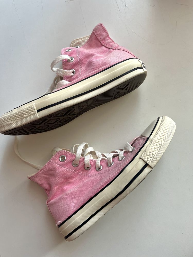 Converse różowe bladoróżowe pudrowy róż pastelowe trampki 36.5