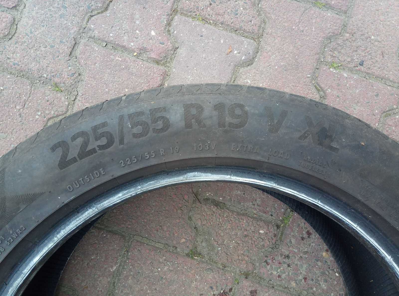 Używane opony letnie 225/55R19 Continental para