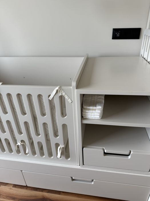 Berço regulavel cama bege