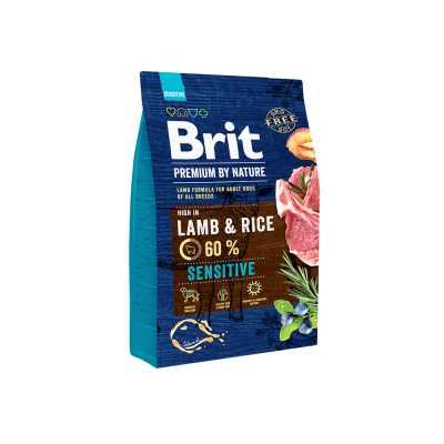 Корм для собак Brit Premium Sensitive Lamb 3 и 15 кг ягня