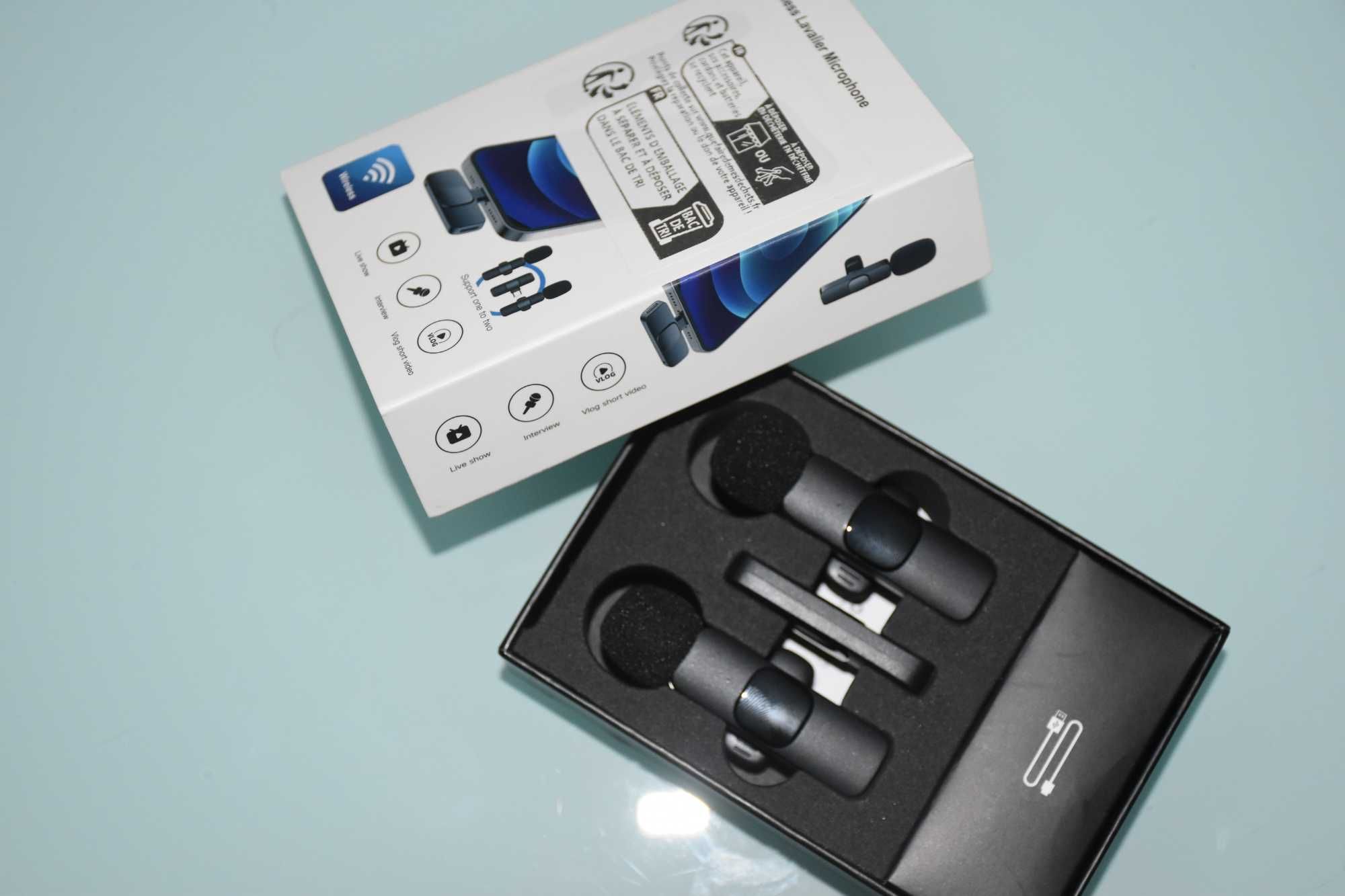 2 Microfones Lapela s/ Fio