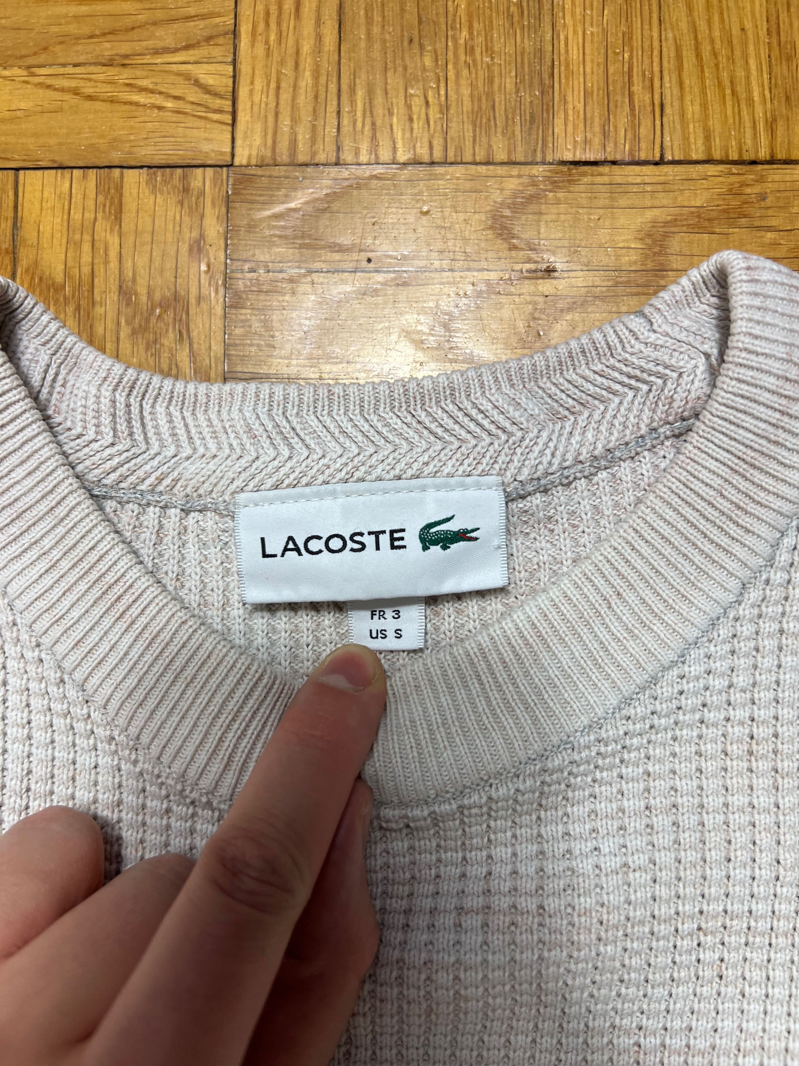 Sweter Lacoste White Logo
