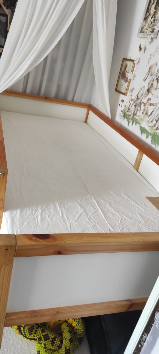 Łóżko piętrowe IKEA Kura z materacem