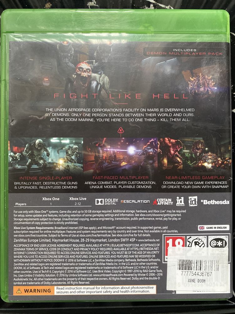 Doom Xbox one gra