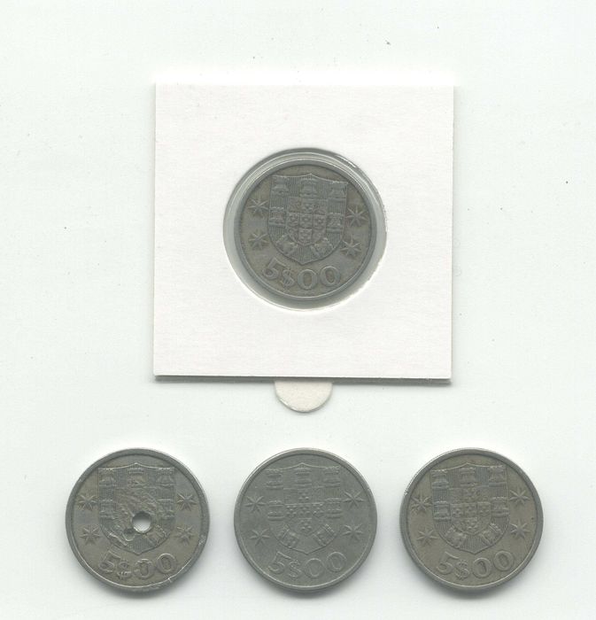 23 Moedas 5$00 Crupo-Níquel