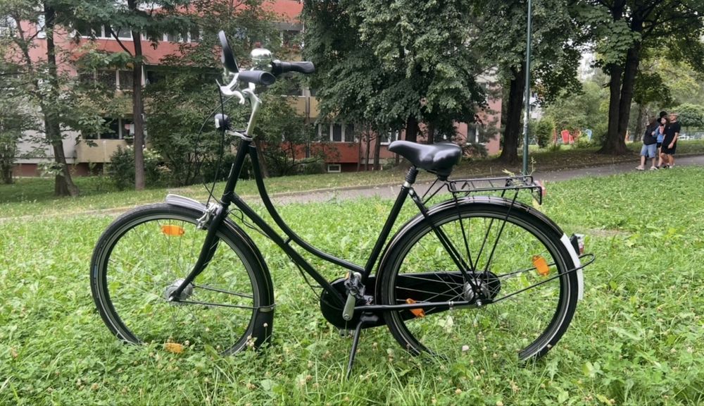 Rower damski miejski czarny 28” – Shimano Nexus 7, dynamo w piaście