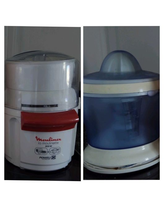 Máquina de picar carne e de sumo de laranja