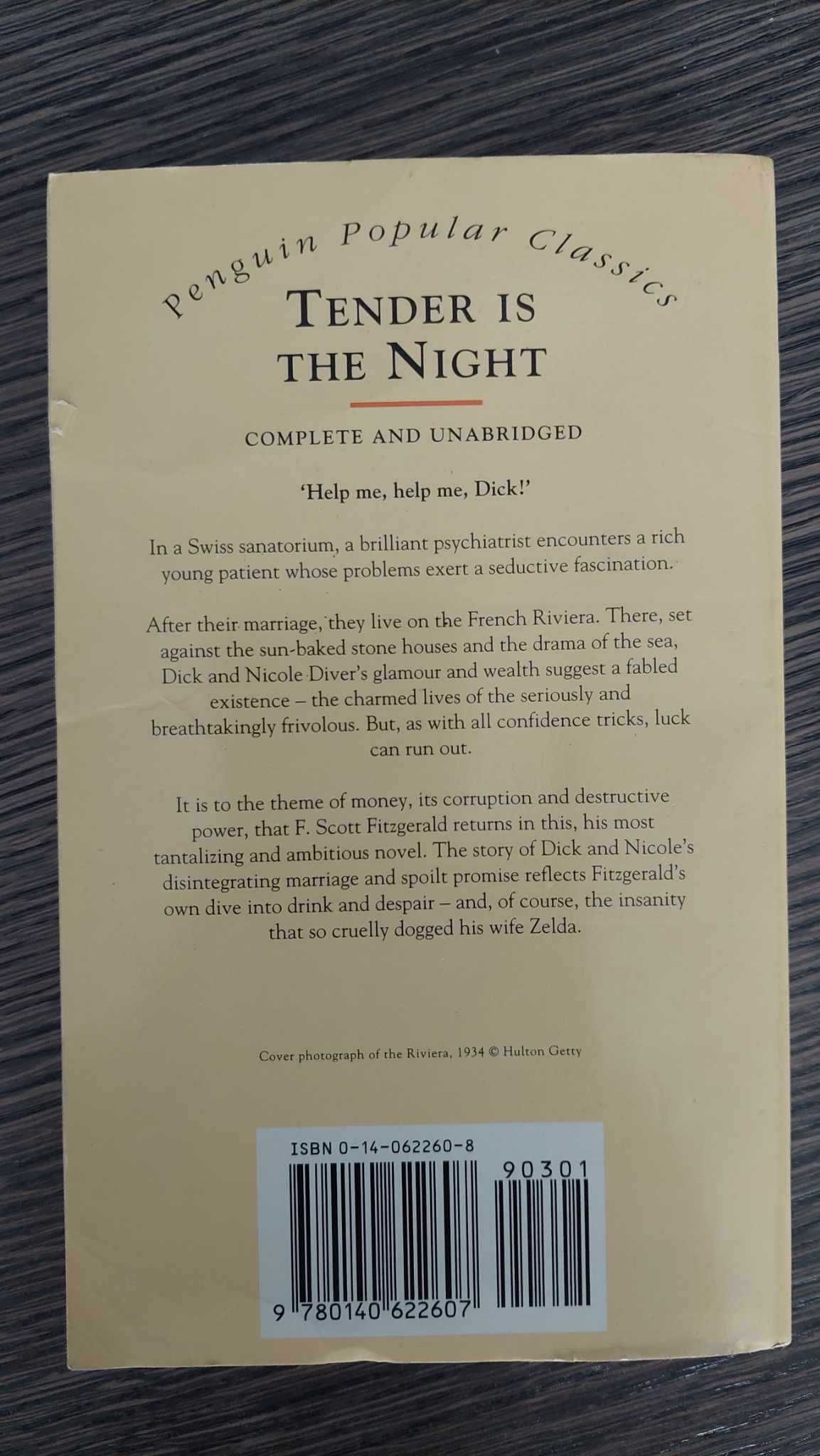 F. Scott Fitzgerald: "Tender is the night" [książka po angielsku]