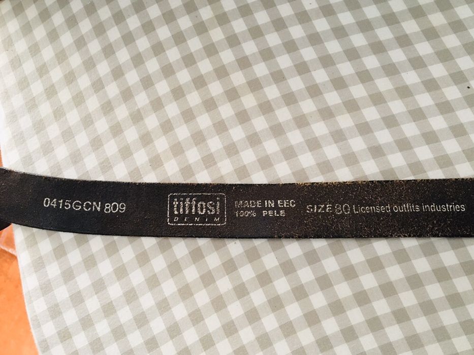 Cinto em pele castanho