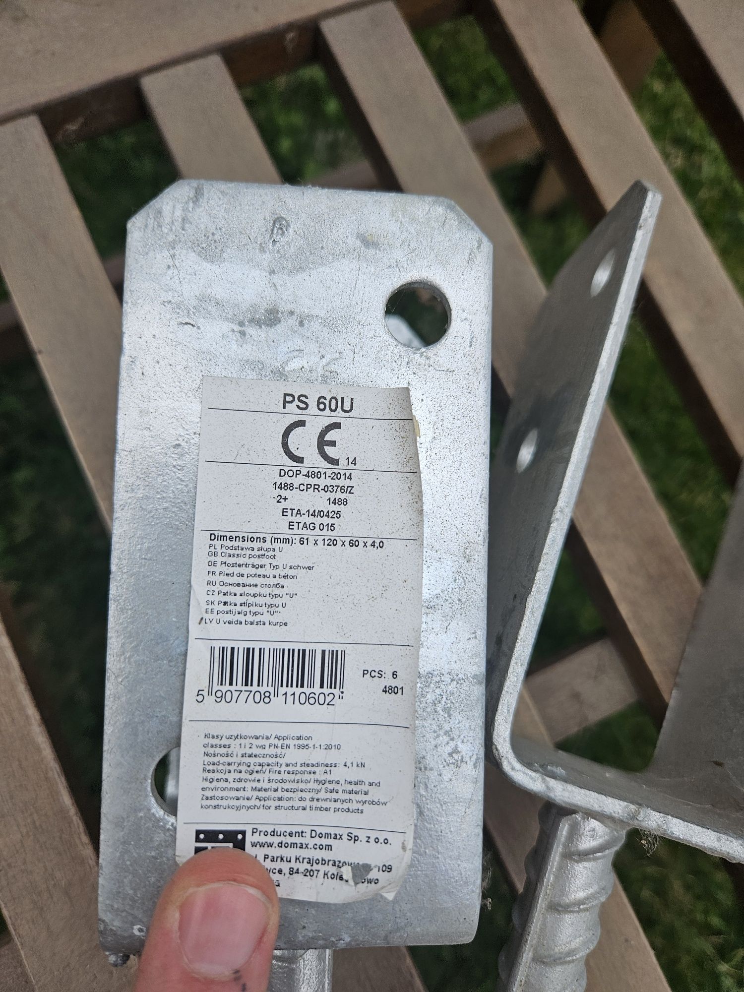 Podstawa słupa 60 mm 10 szt