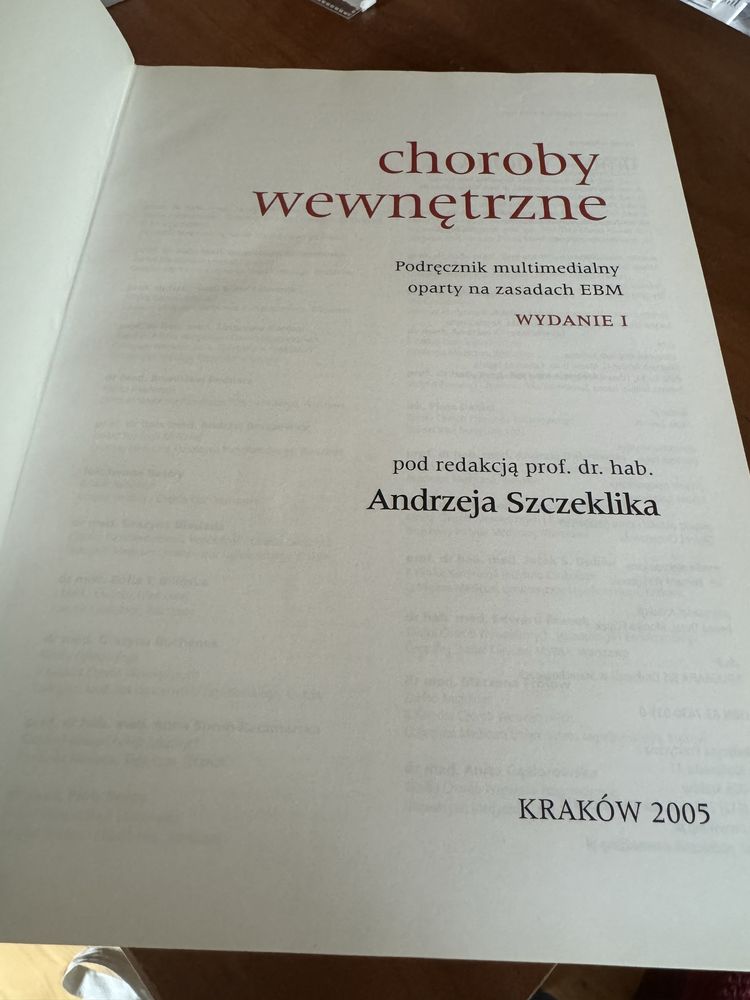 Choroby wewnetrzne Szczeklik t.1 i t.2