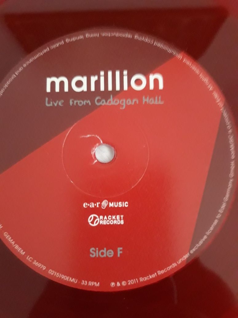 MARILLION-Live From Cadogan Hall- 4 LP. Kolekcja Live.