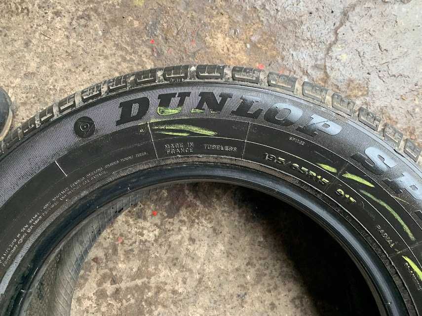 шини скати колеса 195 65 15 Dunlop 6 mm 2019 літо 2 шт