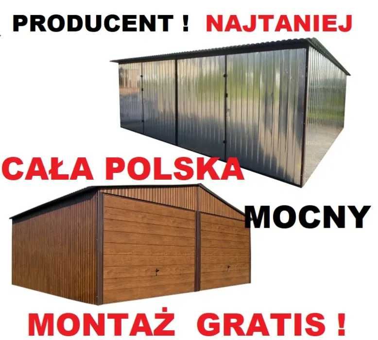 Garaż blaszany 3x5 KONSTRUKCJA OCYNK MOCNY Garaże blaszane CAŁA POLSKA