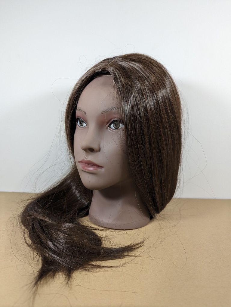 Kasztanowy brąz długie proste włosy peruka damska ok 60cm szatynka
