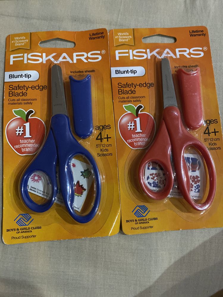 Ножницы FISKARS (Финляндия) новые с острым или тупым концом