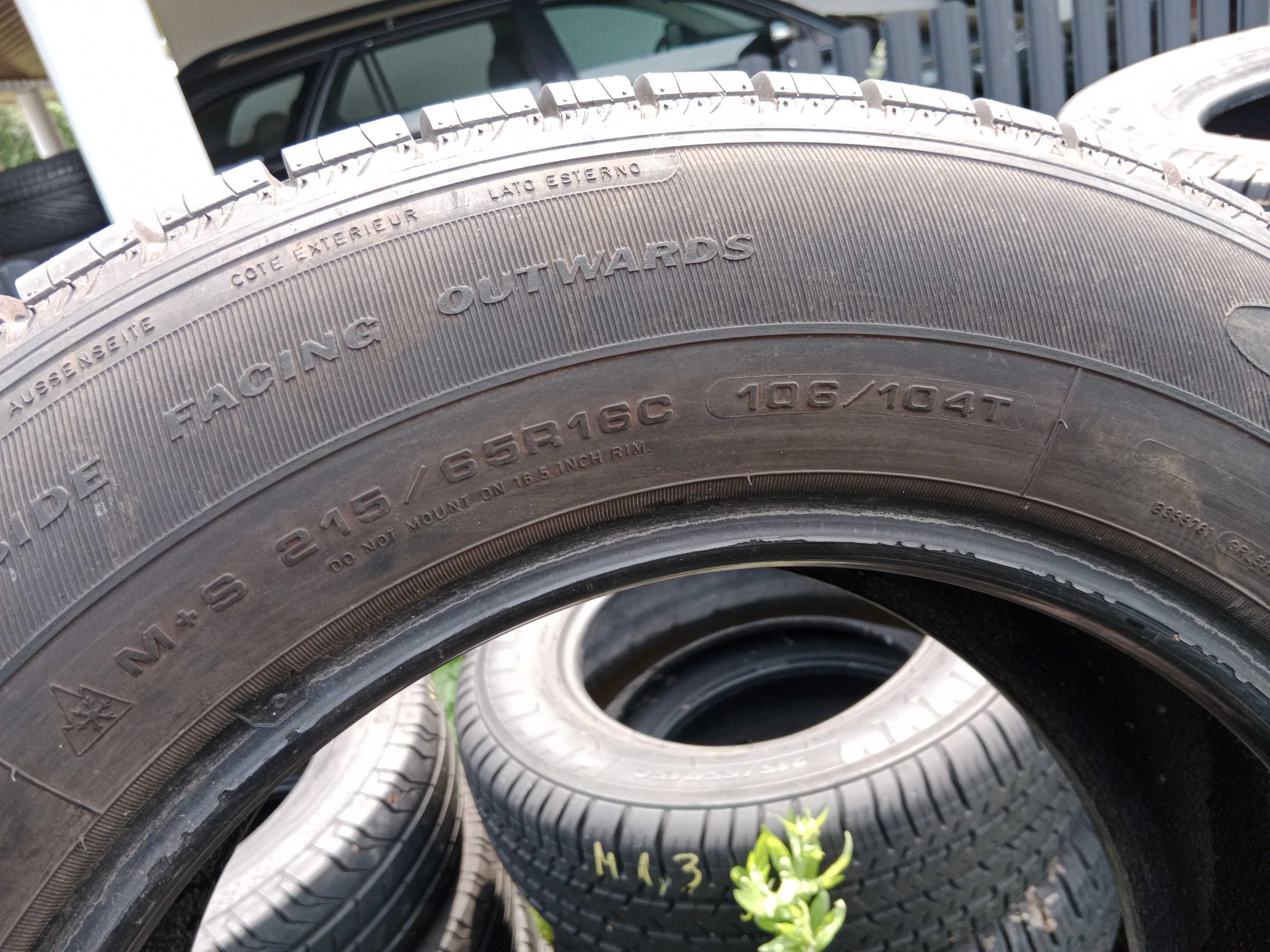 Opony używane 215/65R16C Goodyear Cargo Vector 2 2szt.