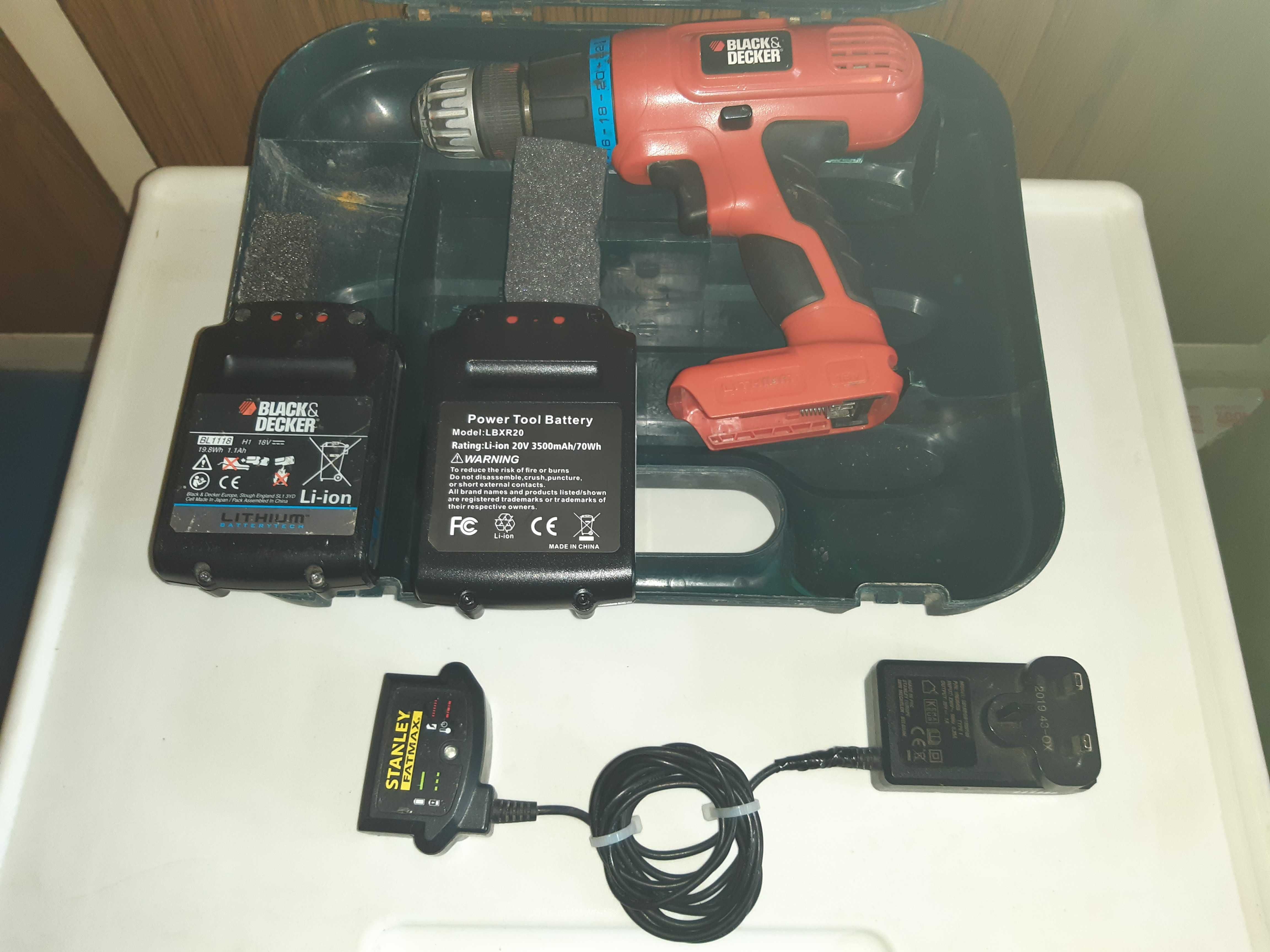 BLACK DECKER-Wiertarko-wkrętarka EPL188-kompletna-używana/Nowa cena/