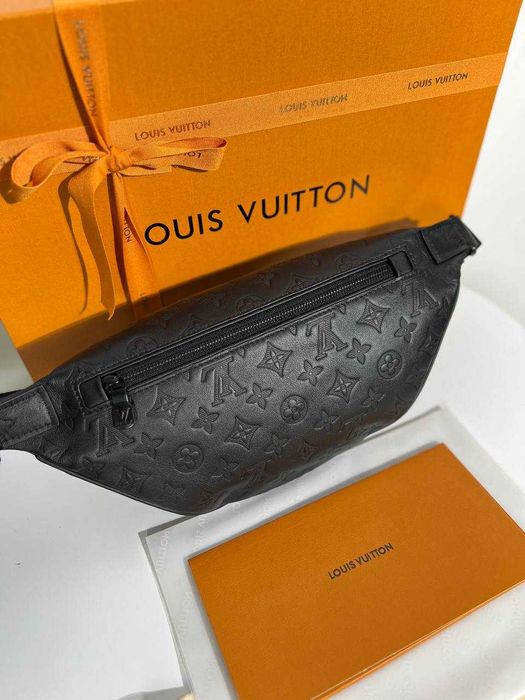 Бананка Louis Vuitton плечевая сумка LV слинг натуральная кожа c813