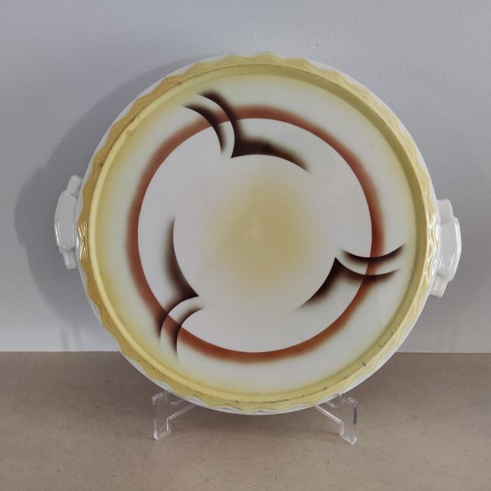 Grande Prato de bolos Art Deco "Bahuhaus" vintage