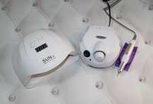 Набор для маникюра Лампа Sun X на 54w + фрезер zs-601  45 тыс/об. 65w