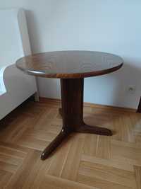 Stolik stół okrągły debowy vintage