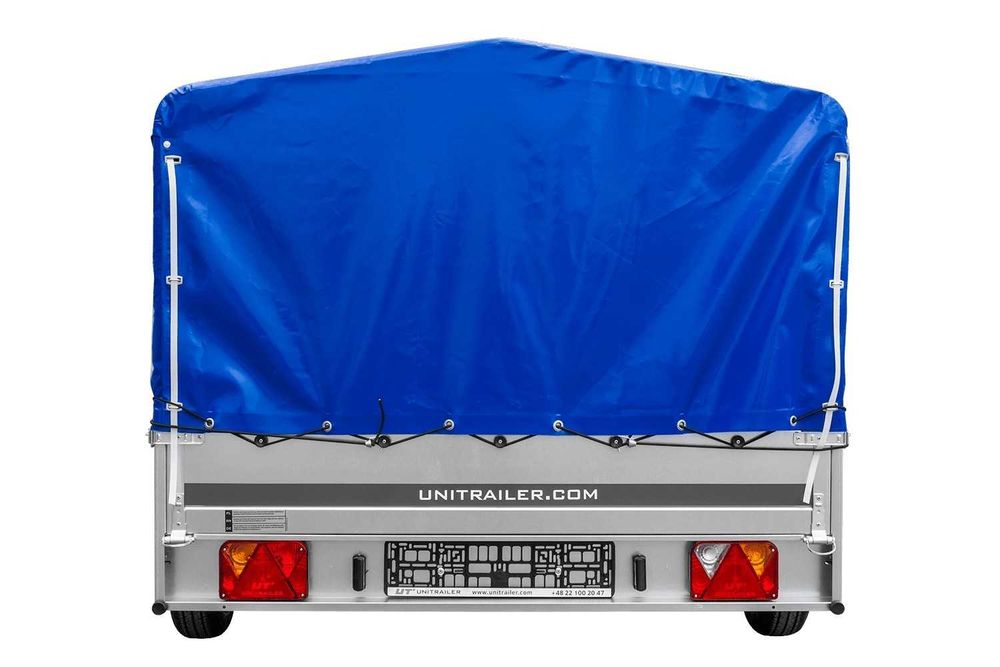 Przyczepka samochodowa GARDEN 265 KIPP 264x150 stelaż H800 + pokrowiec