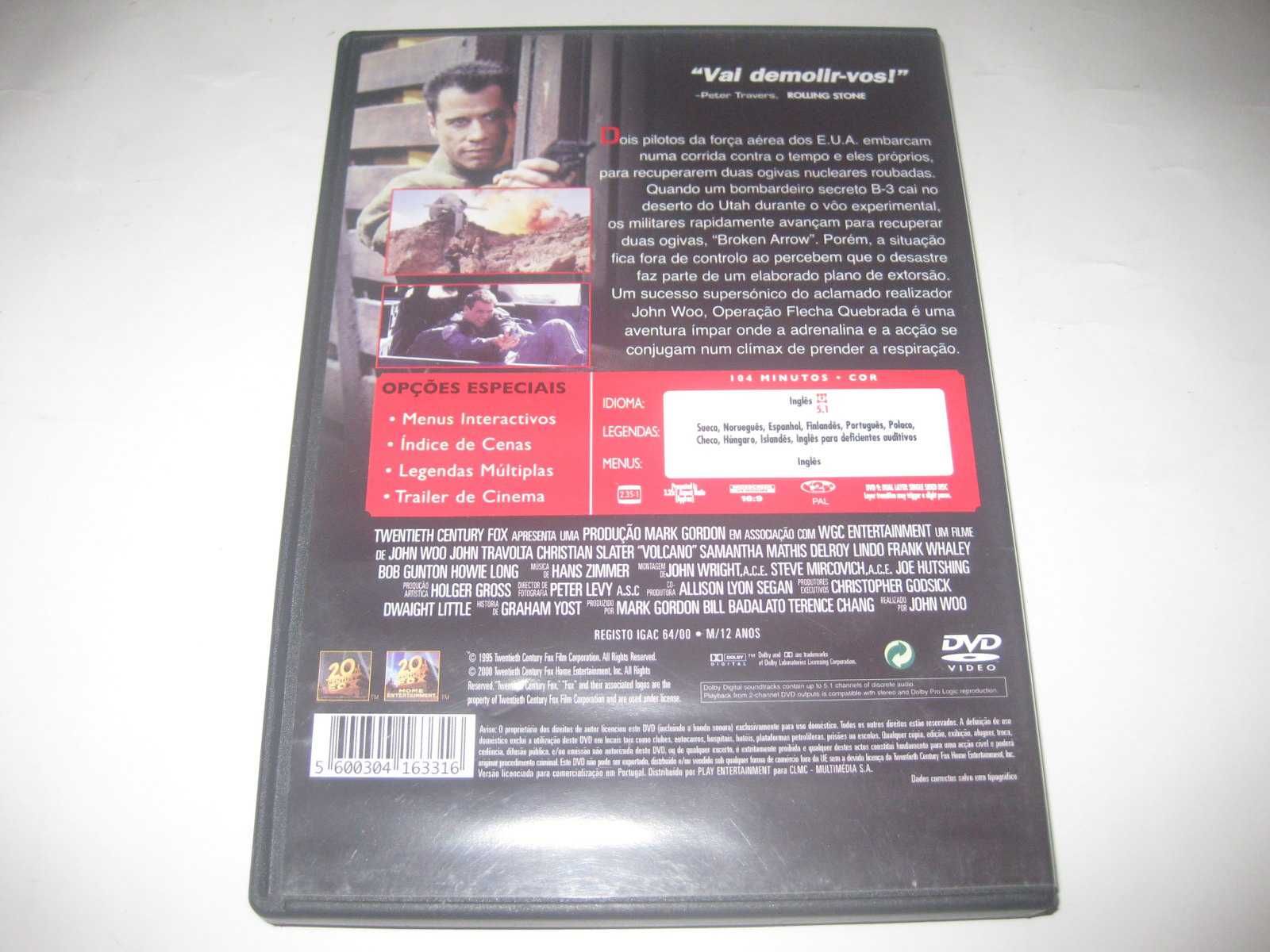DVD "Operação Flecha Quebrada" com John Travolta