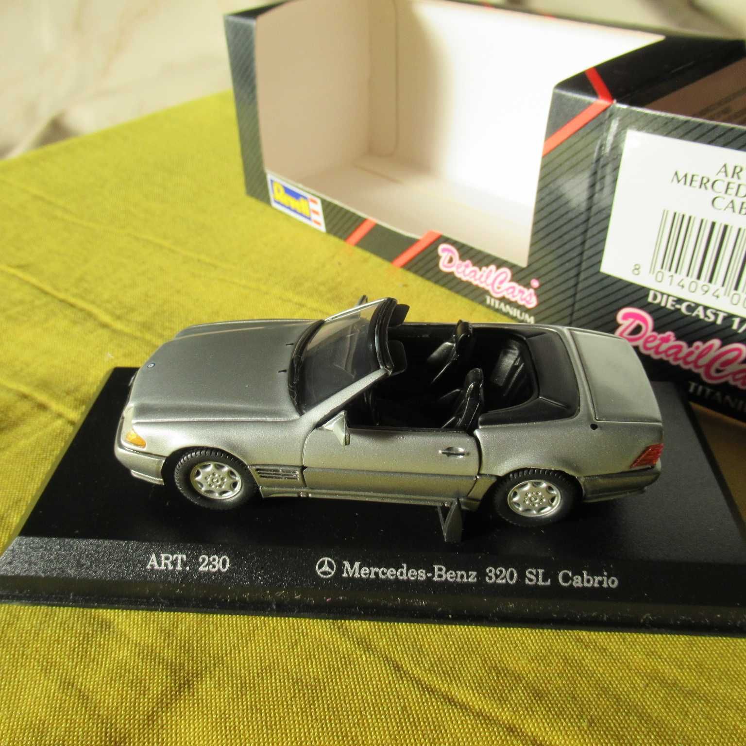 R114/3) Mercedes 320SL cabrio em metal esc:1:43 /novo da Revell