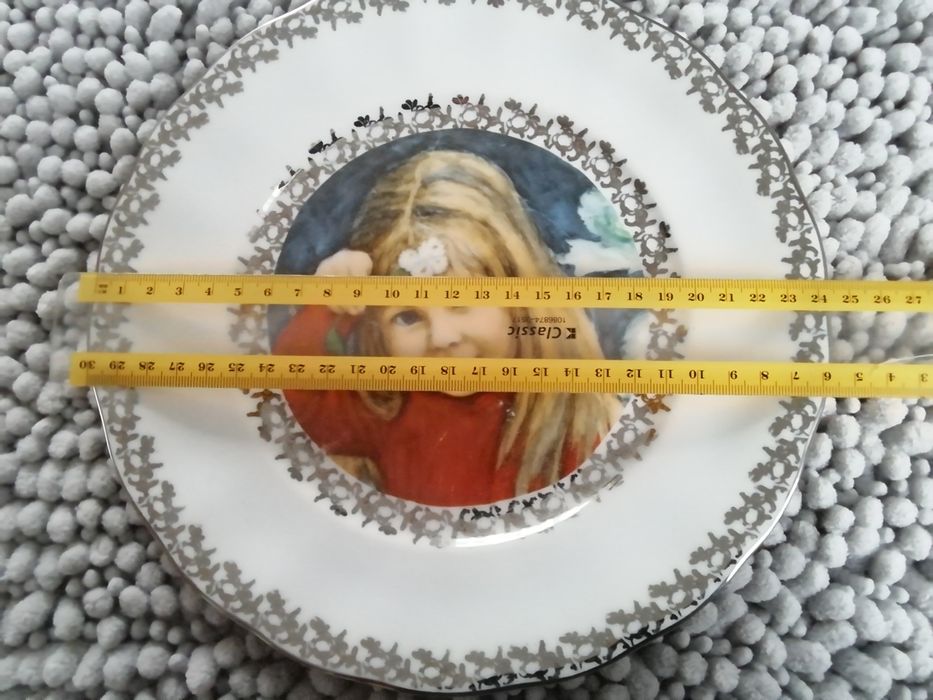 Talerz kolekcjonerski porcelana "Karolina" 24 cm