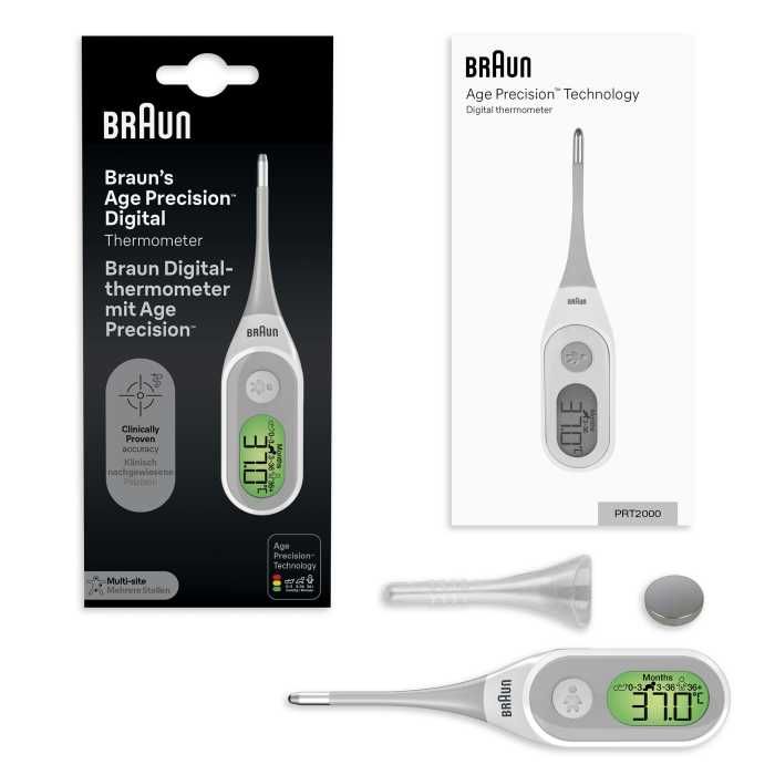 POWYSTAWOWY / Termometr cyfrowy Braun PRT2000