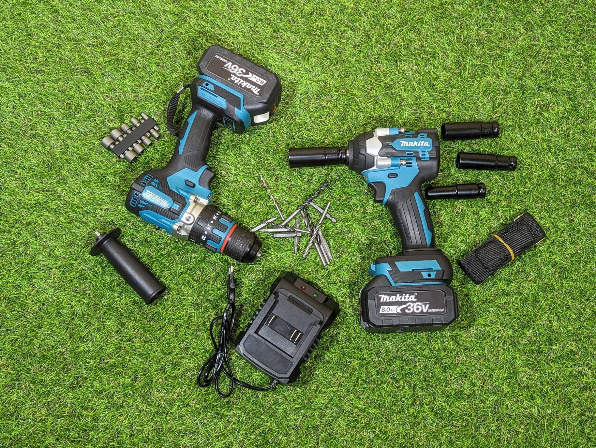 2в1 Акумуляторний Шуруповерт Makita DHP485BL 36V 8A Гайковерт DTW500DL