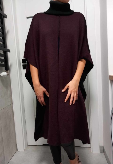 Piękna peleryna poncho narzutka damska