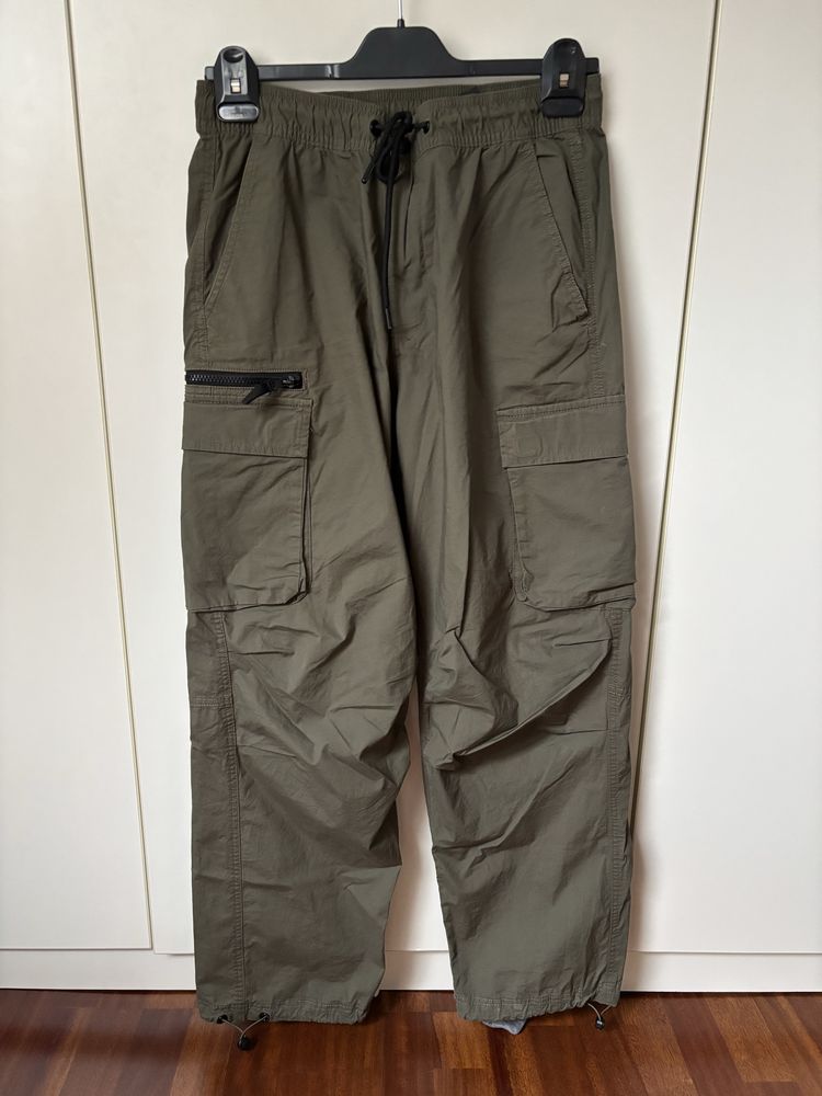Spodnie cargo bojowki H&M S