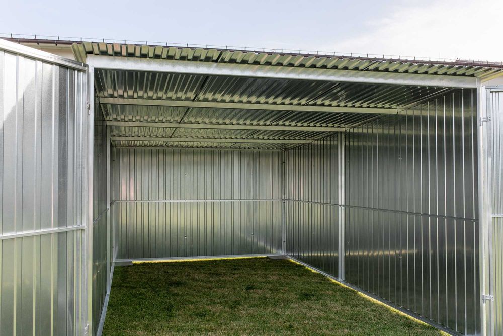 Garaż blaszany 3x5 ocynkowany; dowolne wymiary