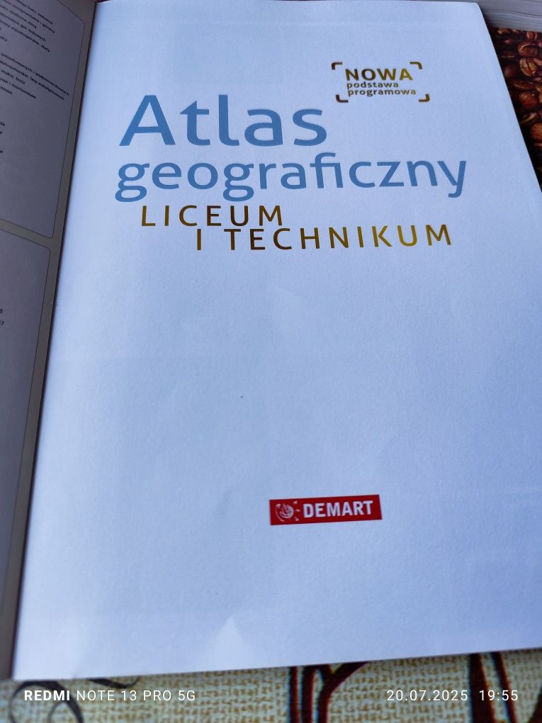 Książka Atlas geograficzny