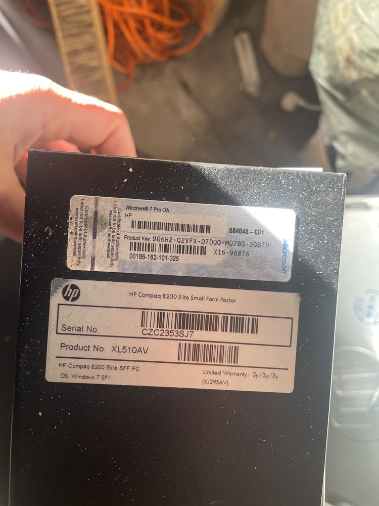 Komputer HP bez dysku na i5 biurowy HP Compaq 8200