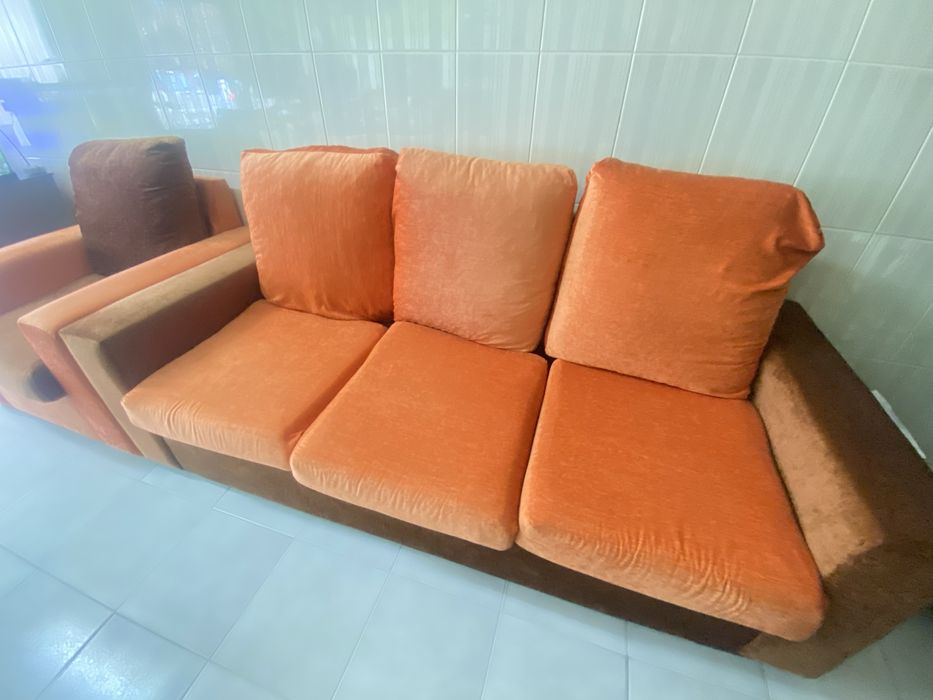 Sofá 3 lugares + poltrona