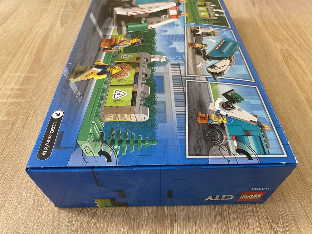 Nowe LEGO City 60386 Ciężarówka recyklingowa