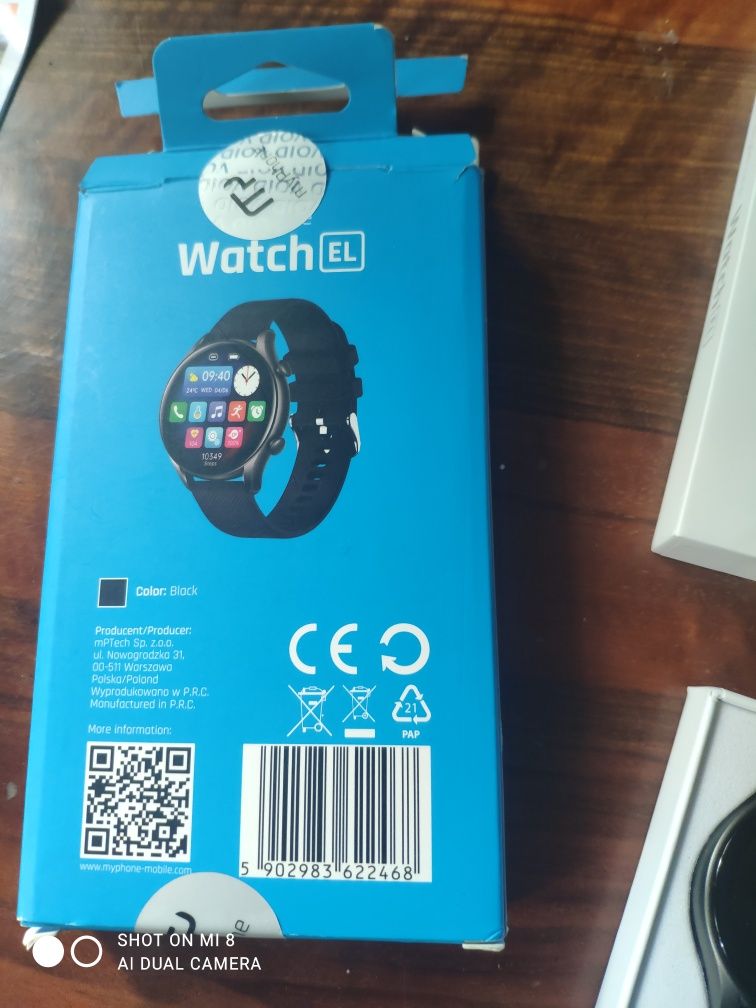 Smartwatch myPhone Watch EL czarny