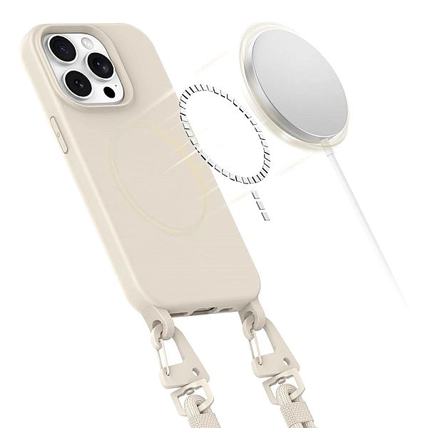 Tech-Protect Magnecklace Magsafe Iphone 15 Pro Cosmic Latte