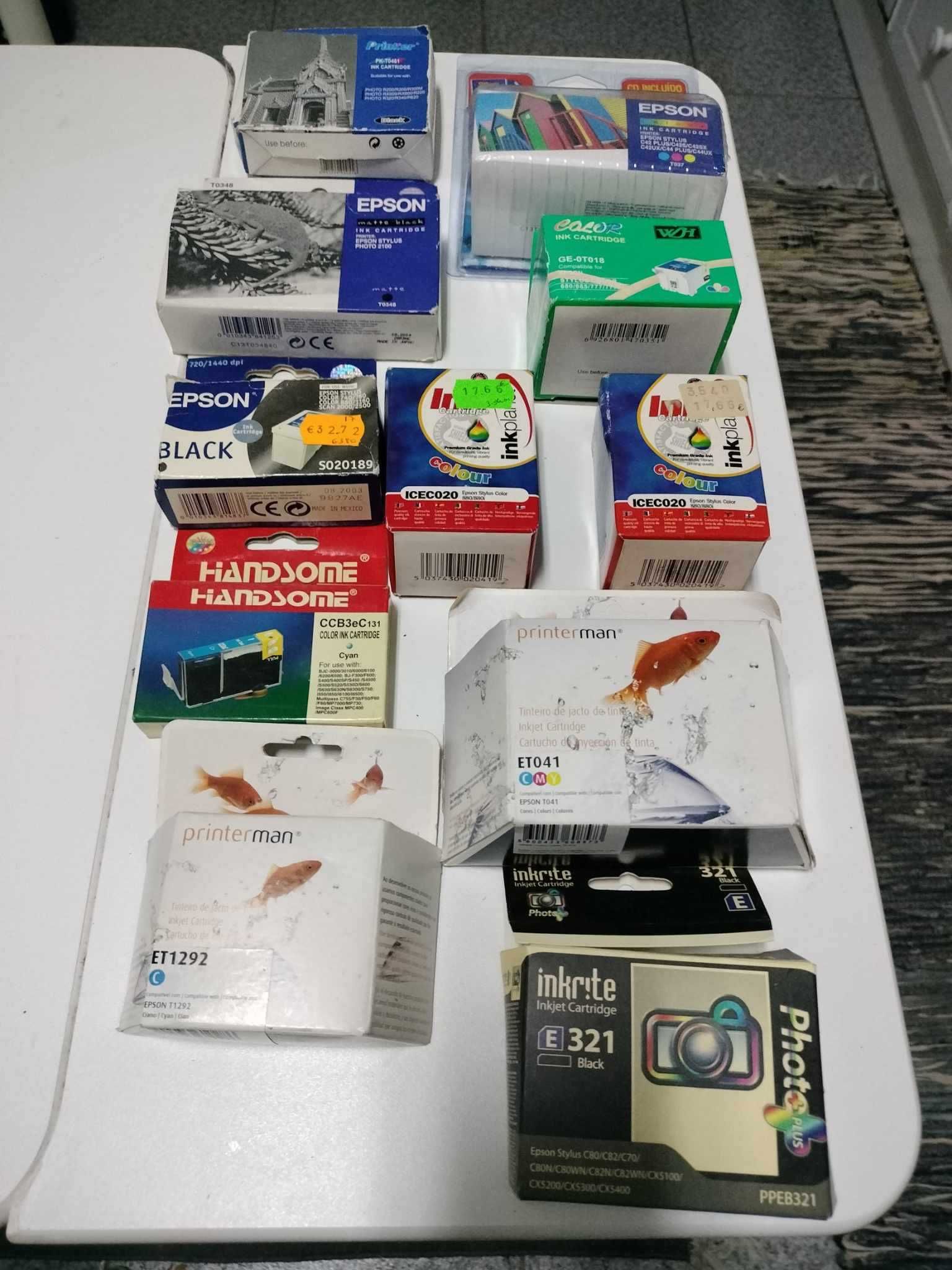 Tinteiros impressoras EPSON e compatíveis