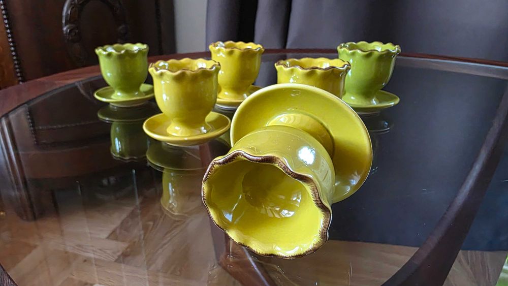 Ceramiczne kieliszki do jajek  od Almi decor
