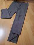 Eleganckie spodnie z wysokim stanem cygaretki  garniturowe h&m
