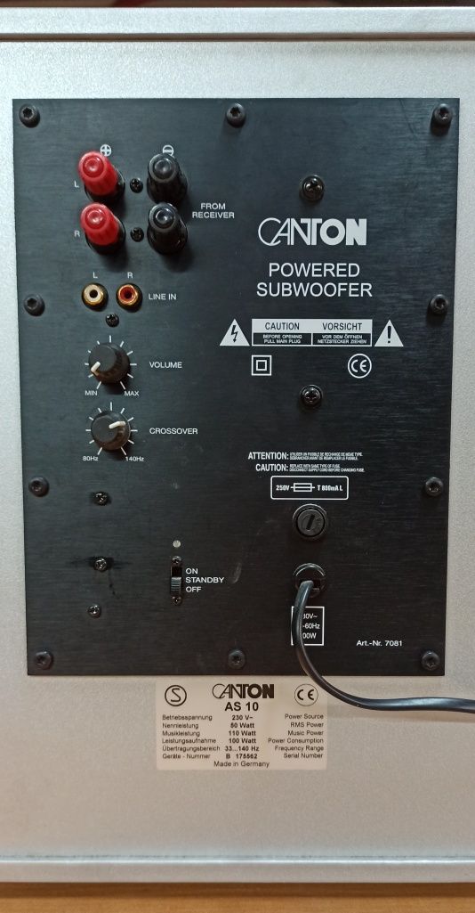 Subwoofer Canton AS10
